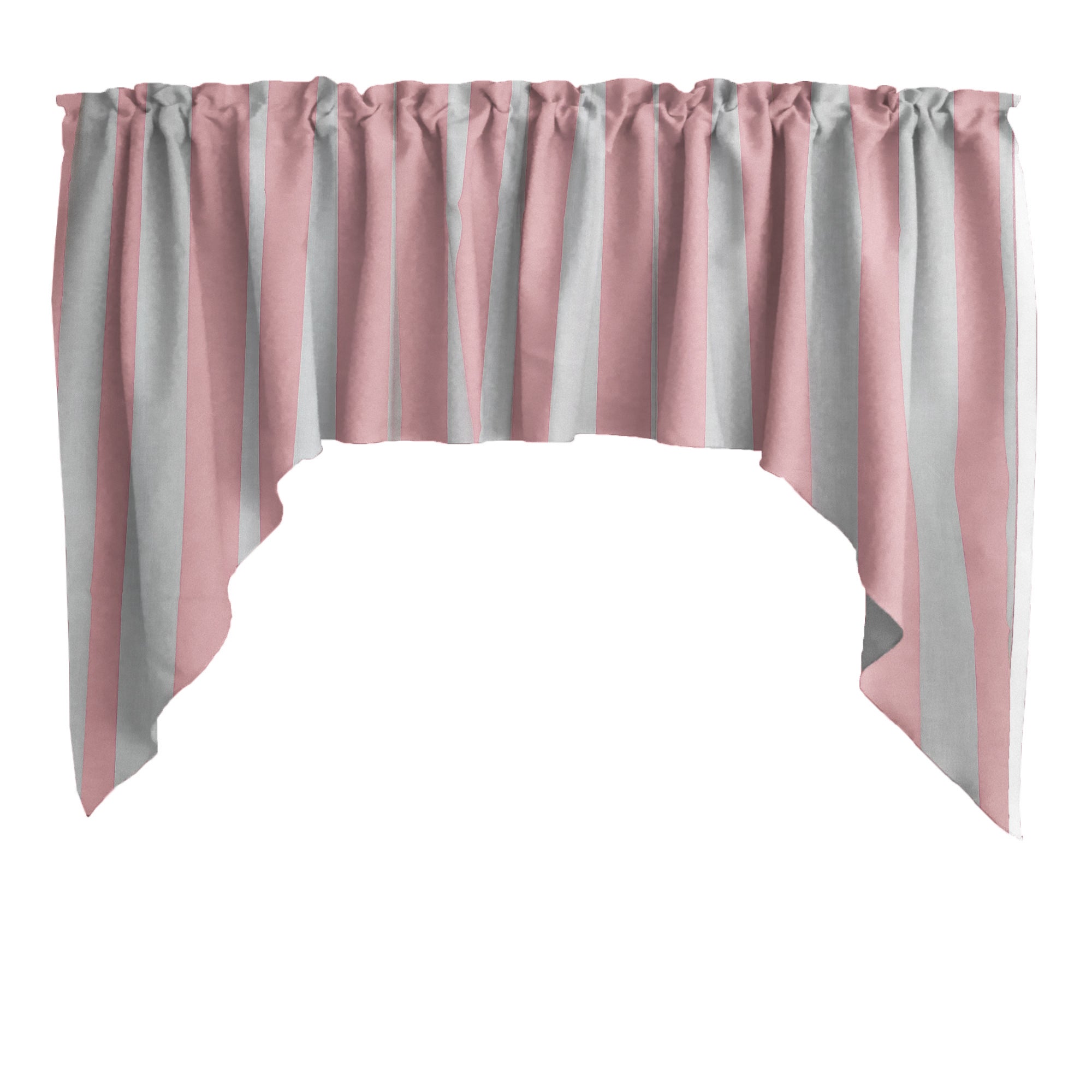 Cotton Striped Swag Valance with 2 Inch Pocket, 58" Wide x 36" Tall