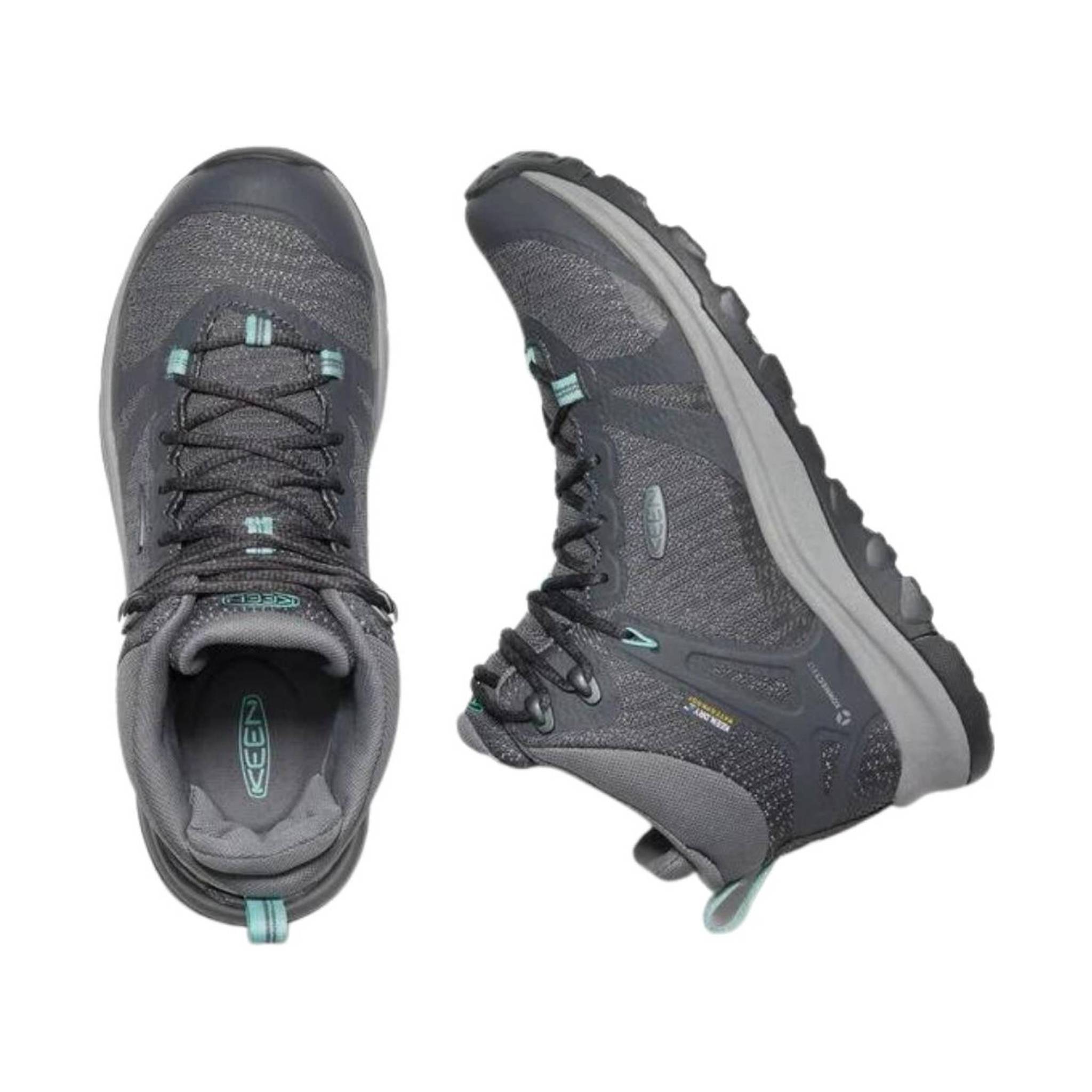 KEEN Women's Terradora II Mid Waterproof Hiking Boot - Magnet/Ocean Wave
