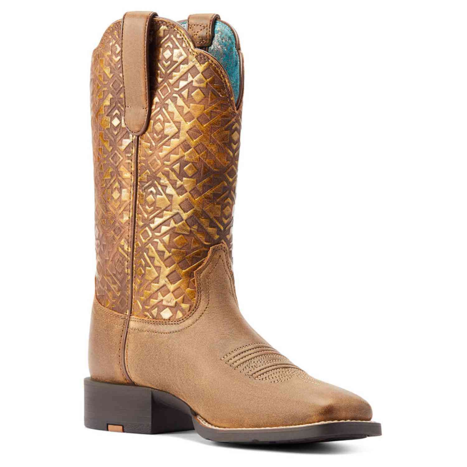 Ariat Women's Round Up Wide Square Toe Western Boots - 10044431