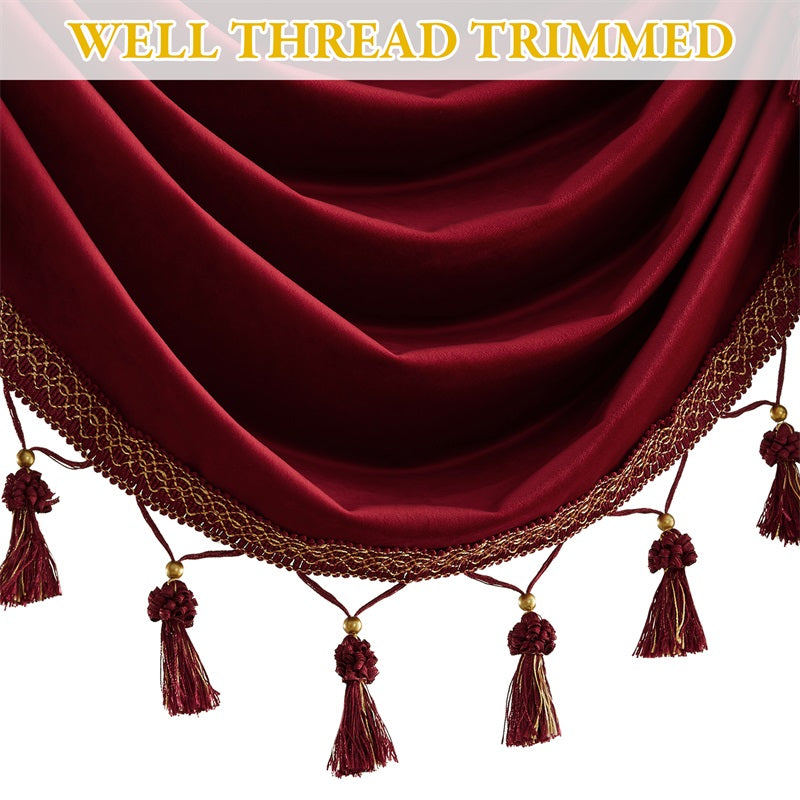 Elegant Velvet Blackout Valance for Windows