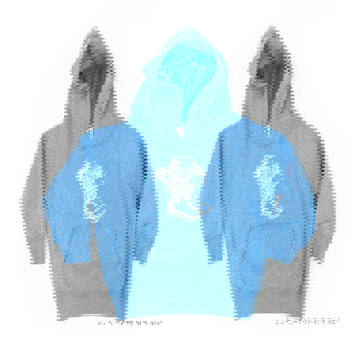 Cowgirl Boots w/ Hat and Flowers - Child Hoodie