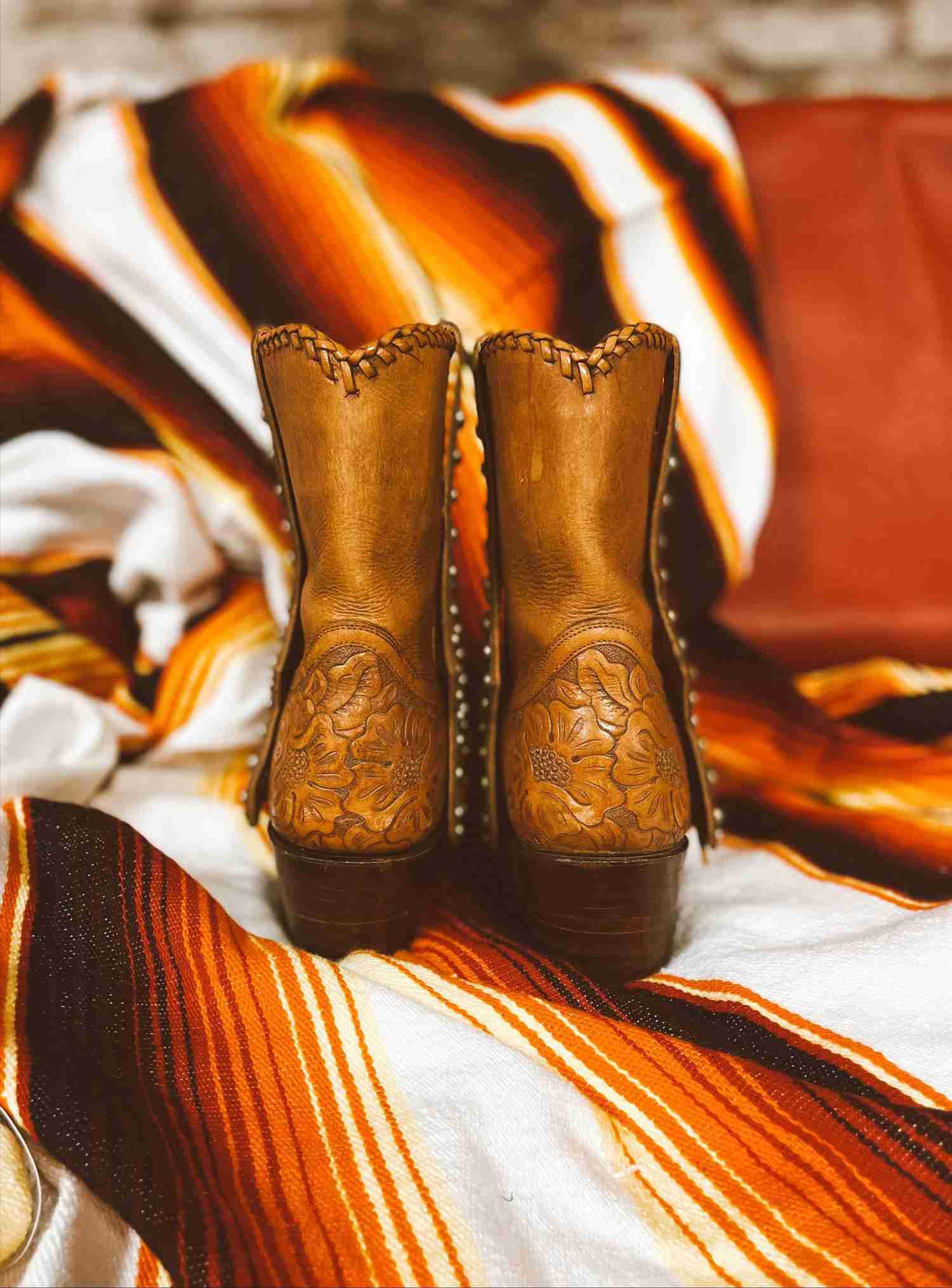 Custom Rocketbuster Cowboy Boots - Size 6.5