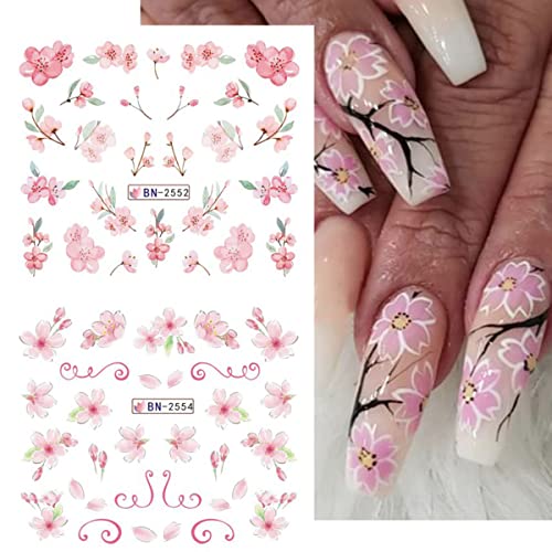 Cherry Blossom Water Transfer Nail Decals