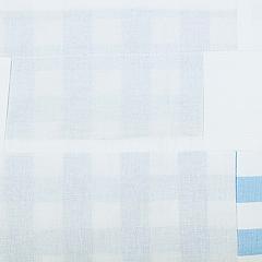 Elegant Buffalo Blue Check Ruffled Valance Curtain 16x72