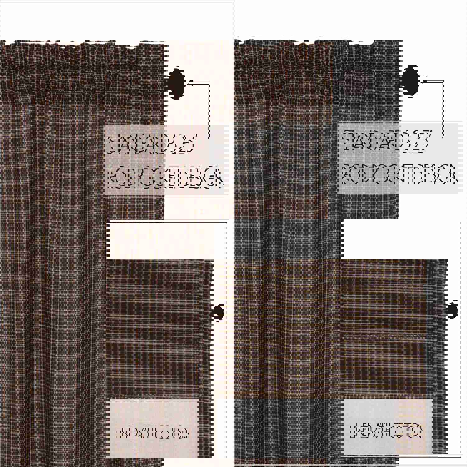 Rustic Charm Window Swag Set, Kettle Grove Plaid