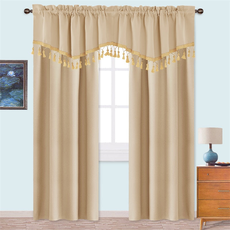 Elegant Window Swag Valances with Rod Pocket for Privacy and Style