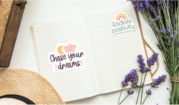 Durable & Inspirational Waterproof Stickers for Personalization