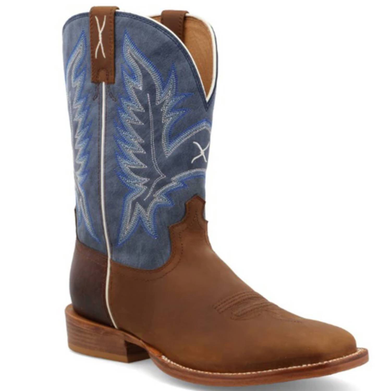 Twisted X Men's 11" Tech Cocoa and Denim Western Boots - MXTL006