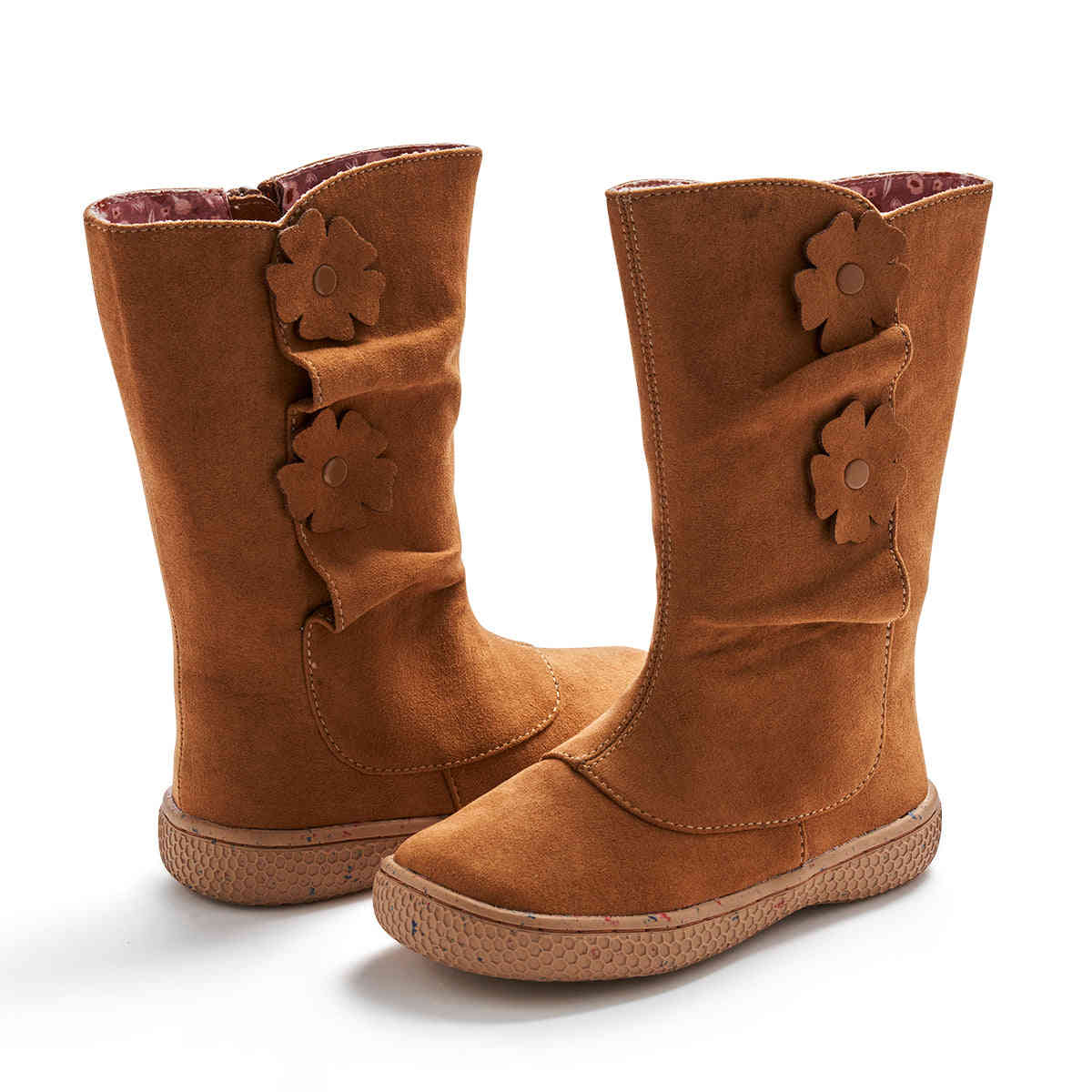 Neve Flower Boot | Caramel