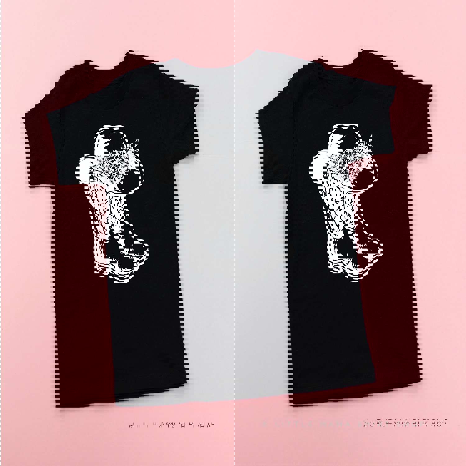 Cowgirl Boots w/ Hat and Flowers - Unisex Child Shirt