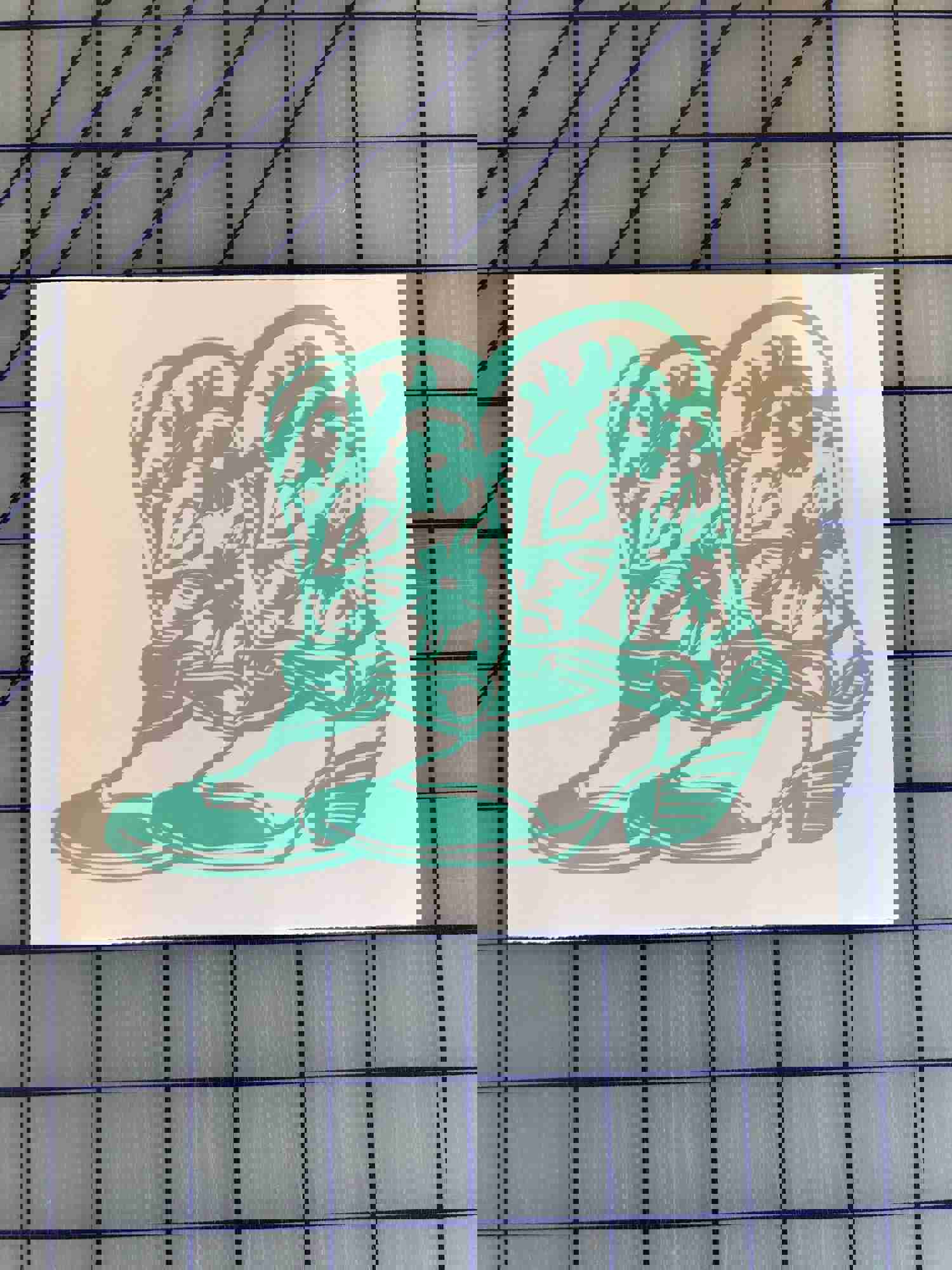 Custom Western Cowgirl Boots Vinyl Decal for Car, Truck, Laptop