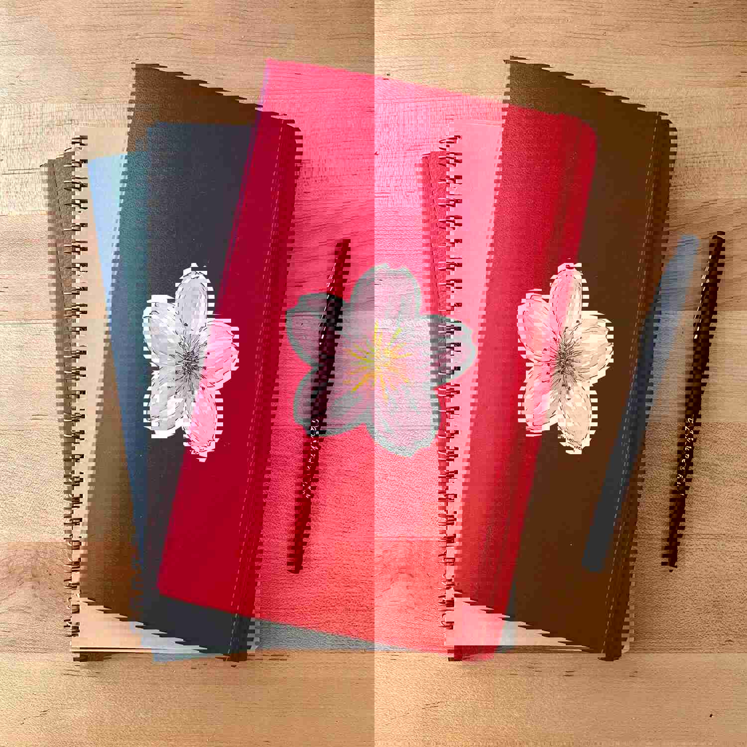 Watercolor Cherry Blossom Sticker - Durable & Waterproof