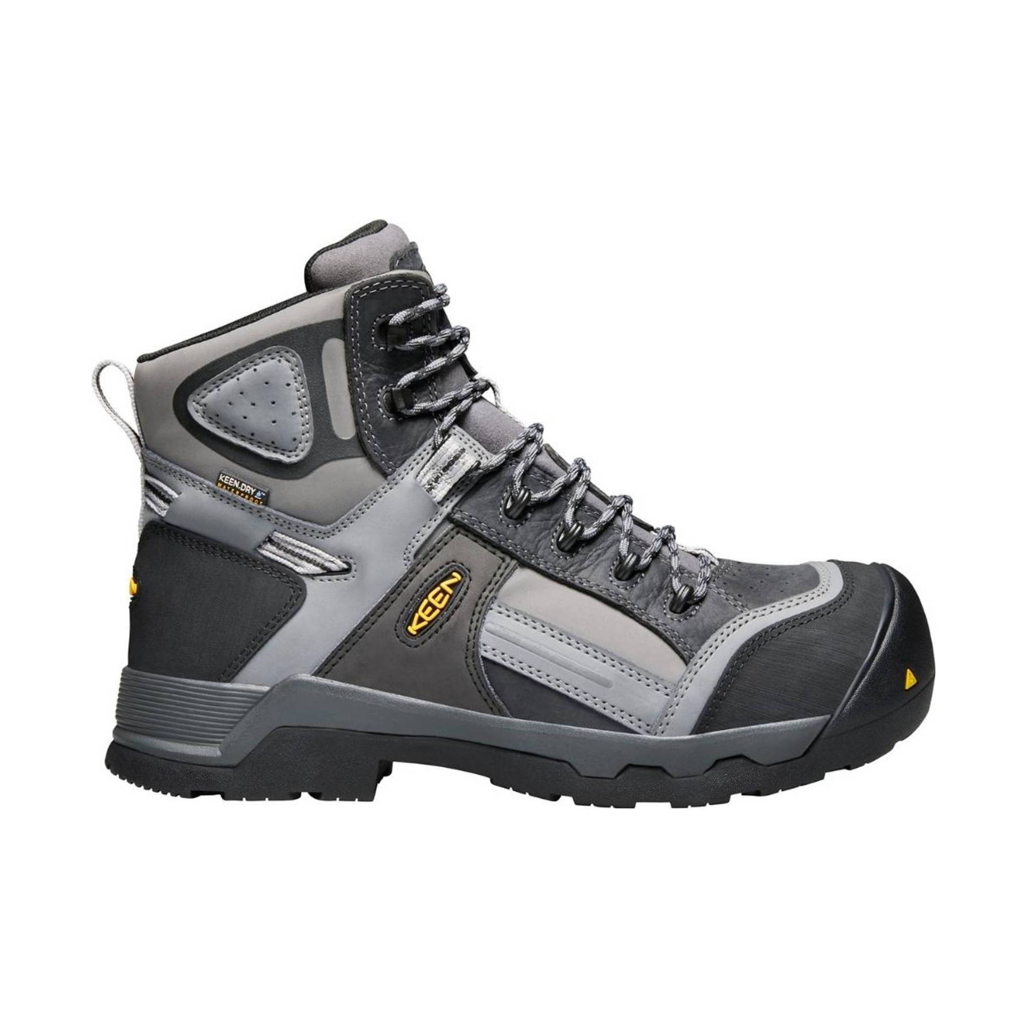 KEEN Utility Men's Davenport 6" Insulated Waterproof Work Boot - Magnet/Steel Grey
