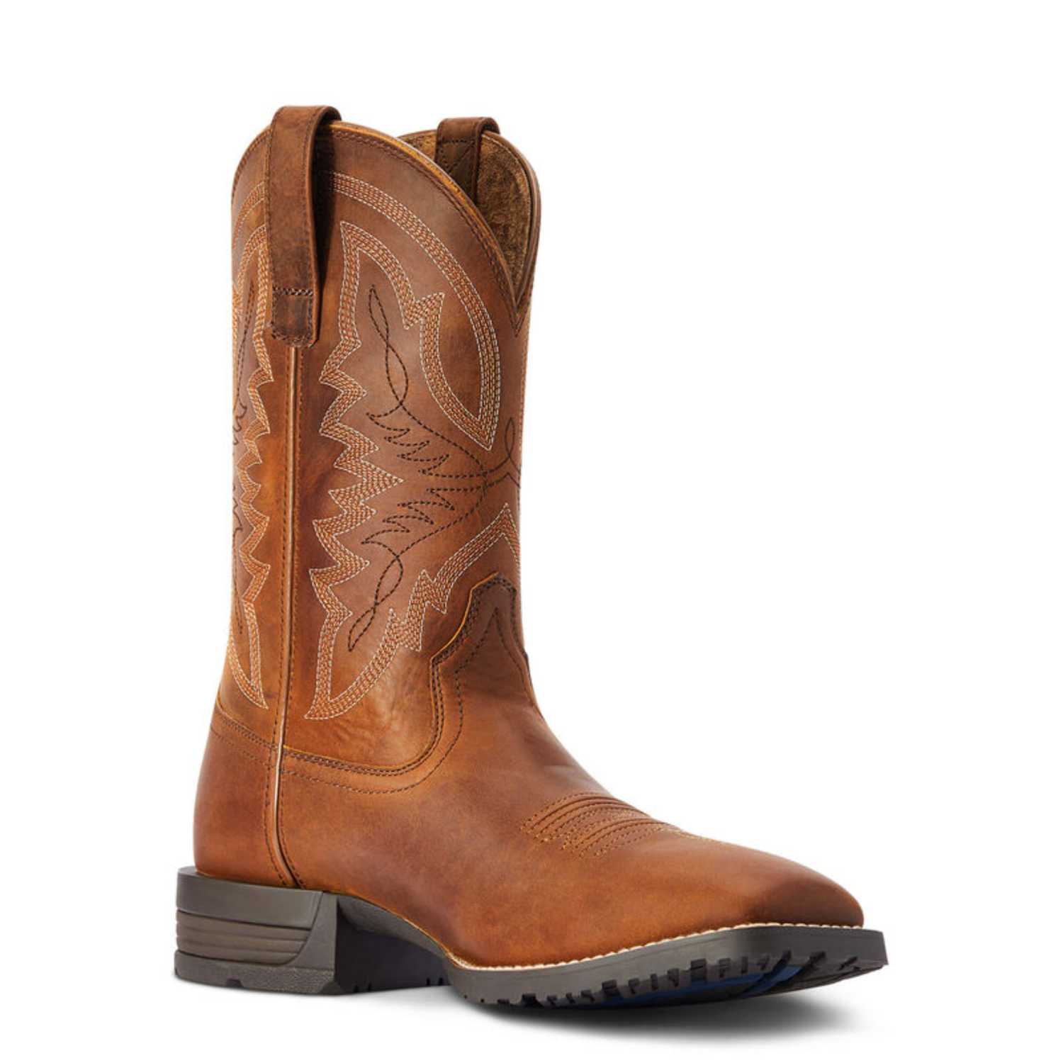 Ariat Men's Hybrid Ranchwork Western Boot - Enhanced Comfort & Traction