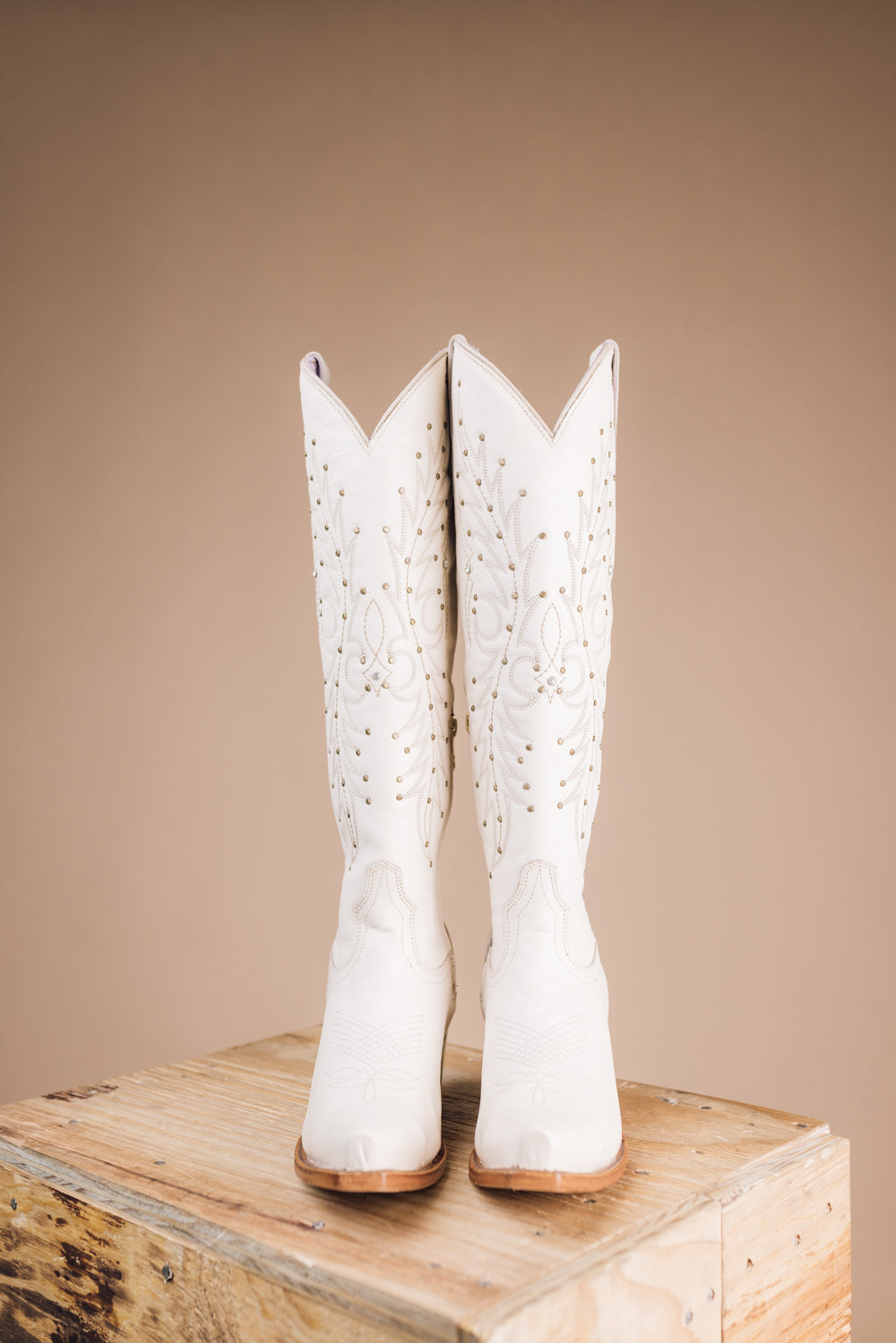 Paulina Snip Toe Tall Cowgirl Boot - Premium Leather, Made in Mexico