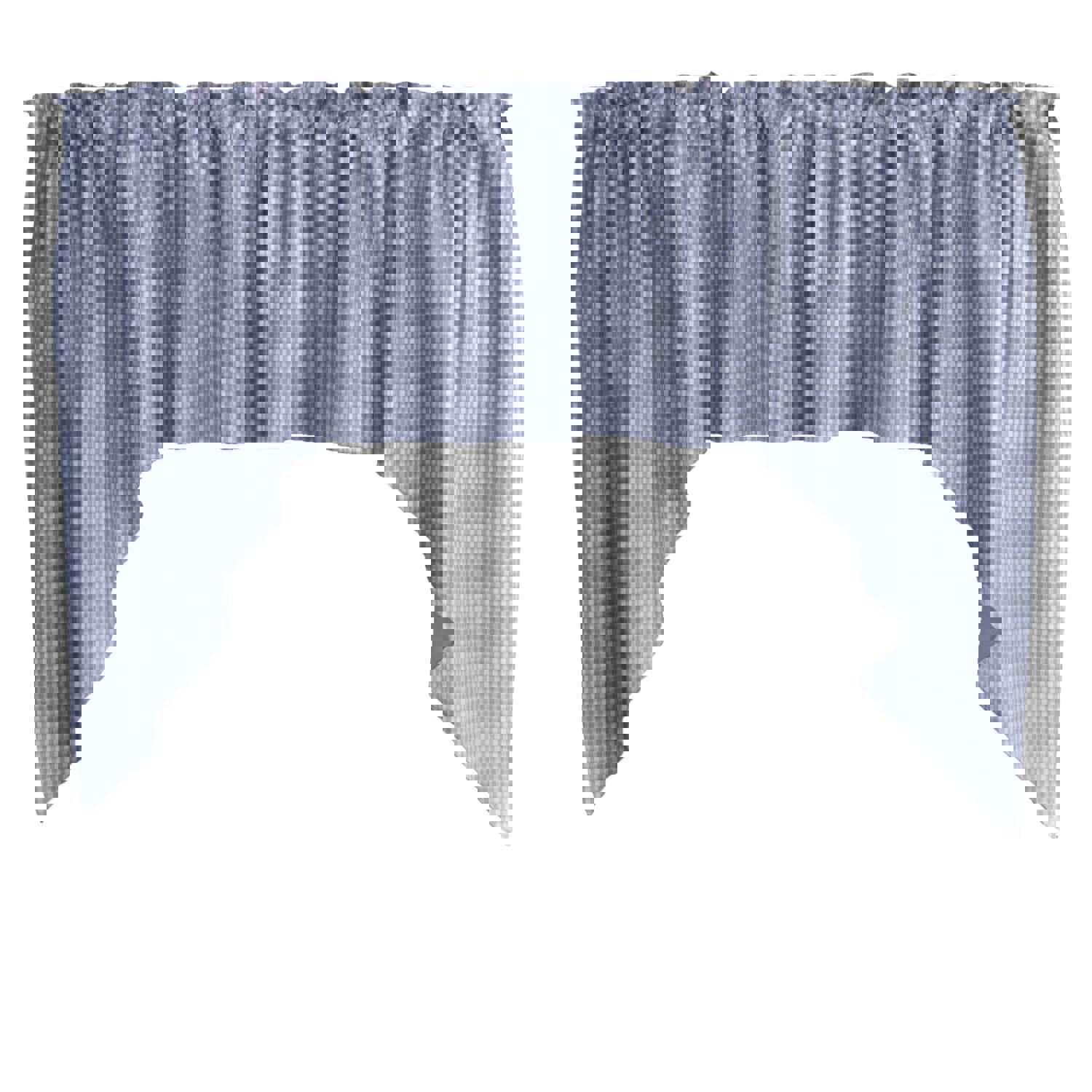 Cotton Gingham Swag Valance with Checkered Print