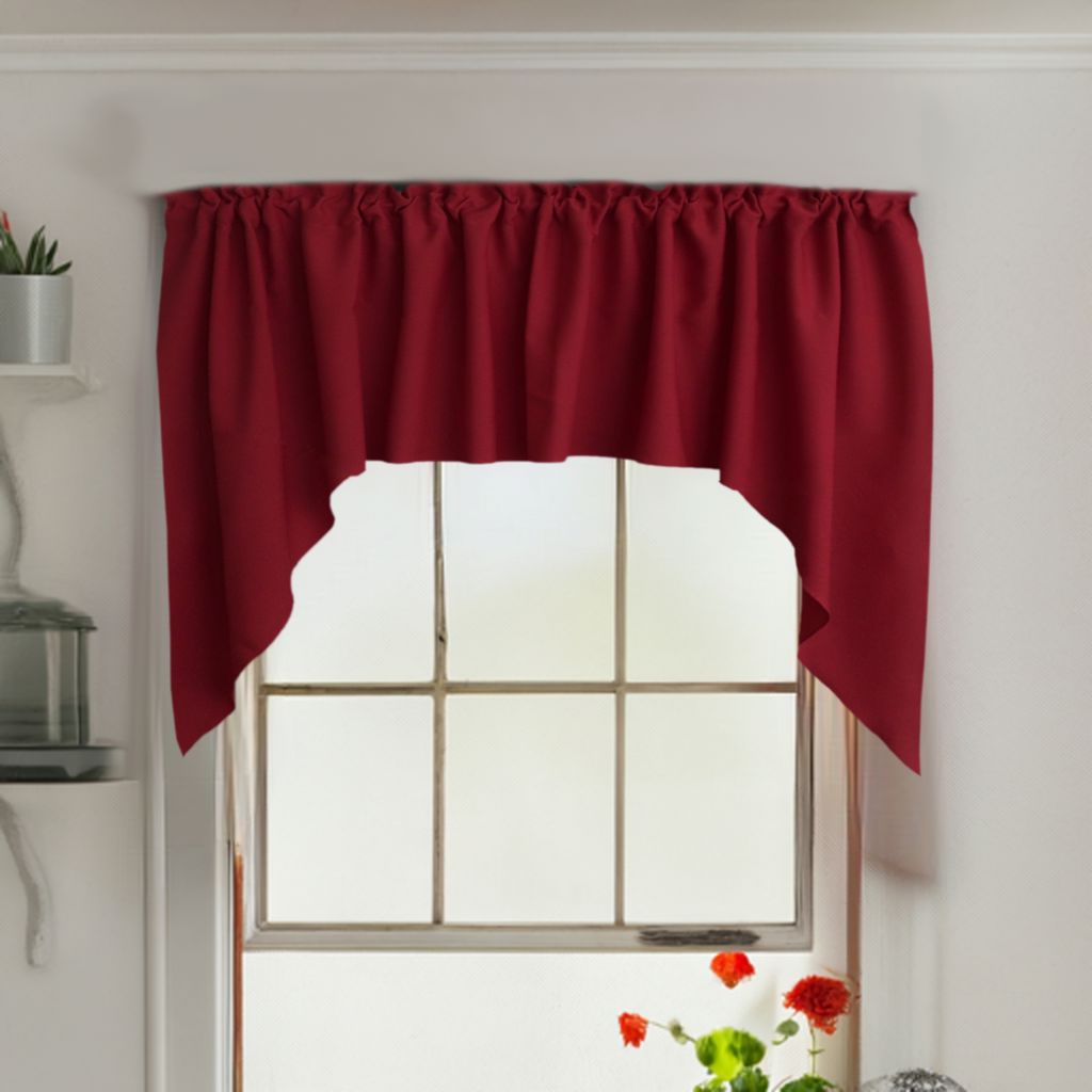 Polyester Poplin Swag Valance Set, 72" Wide x 36" Tall