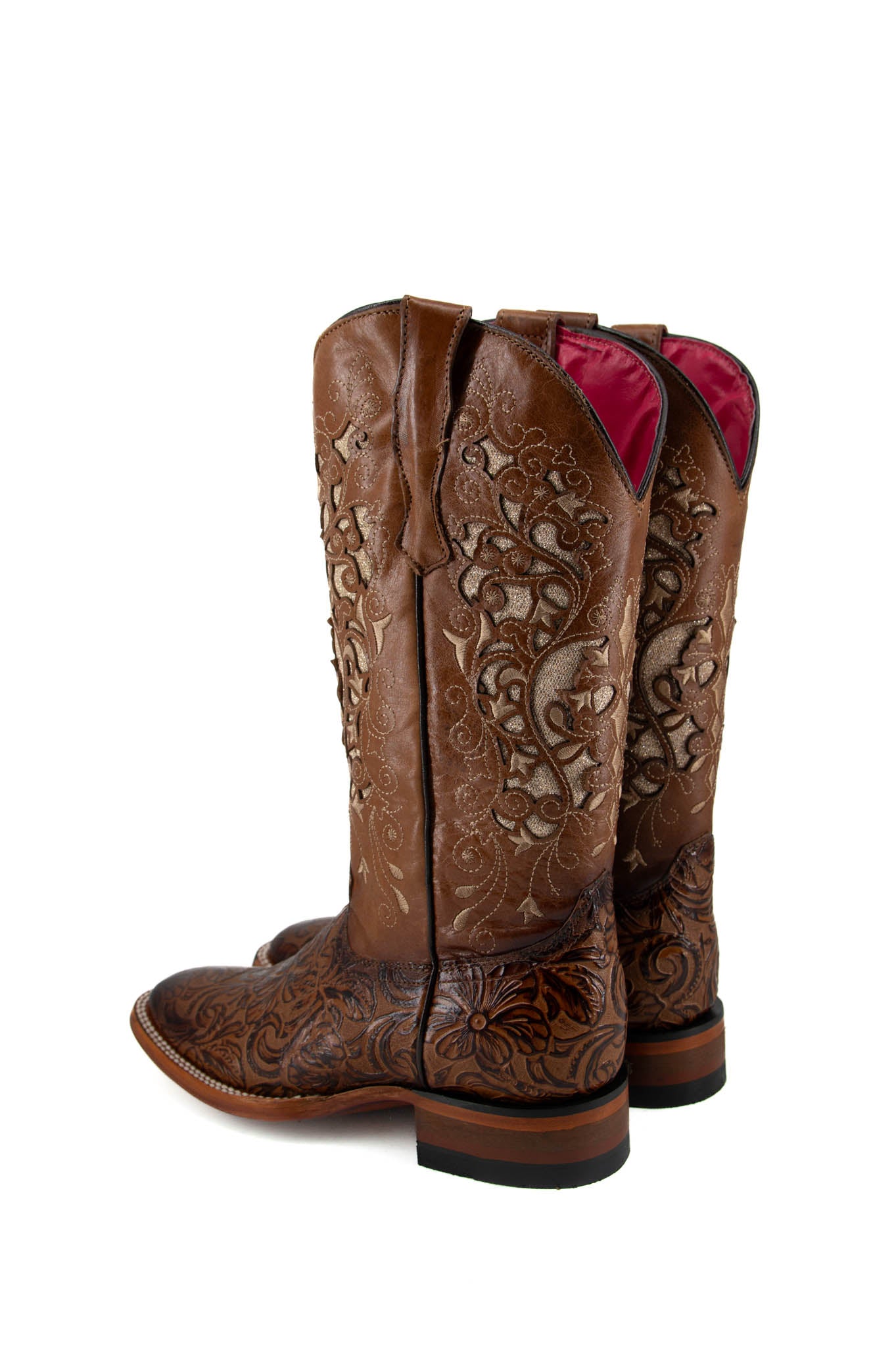 Alma Flor De Luz Women's Square Toe Cowgirl Boots
