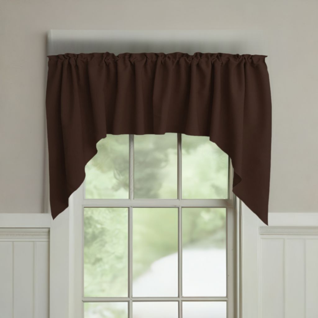 Polyester Poplin Swag Valance Set, 72" Wide x 36" Tall