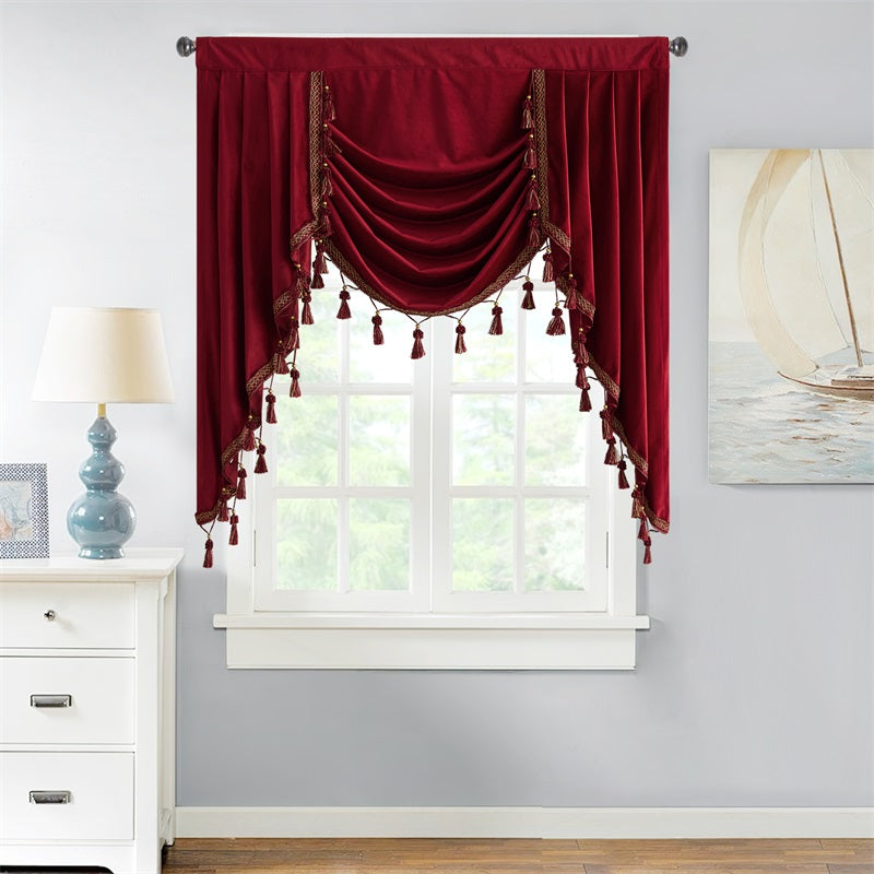 Elegant Velvet Blackout Valance for Windows
