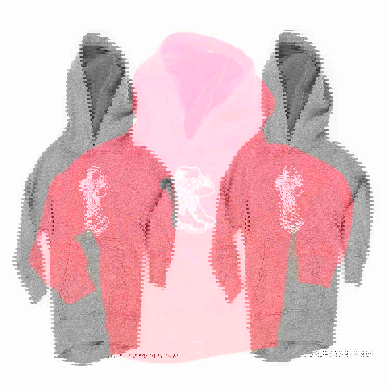 Cowgirl Boots w/ Hat and Flowers - Child Hoodie
