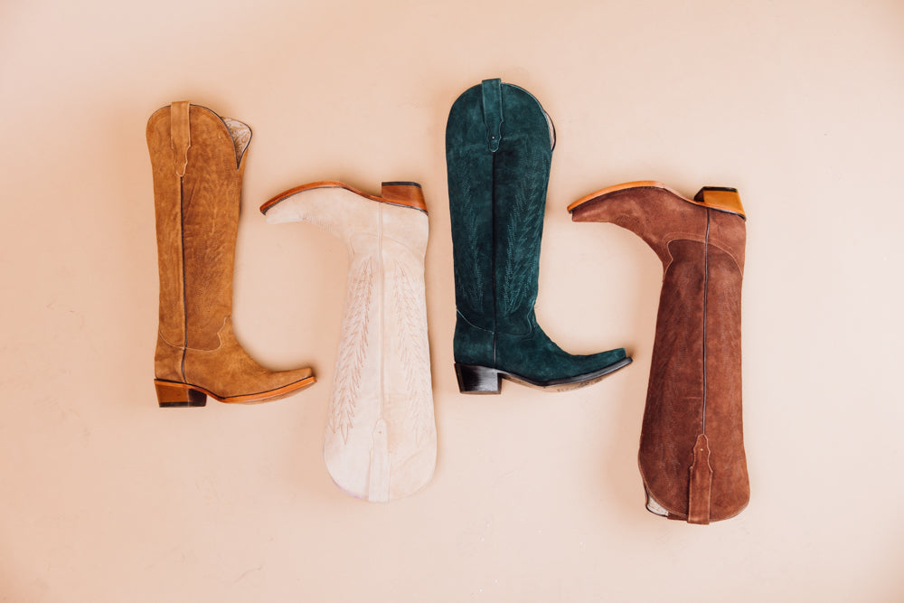 Georgina Gamuza Women's Genuine Leather Cowgirl Boots