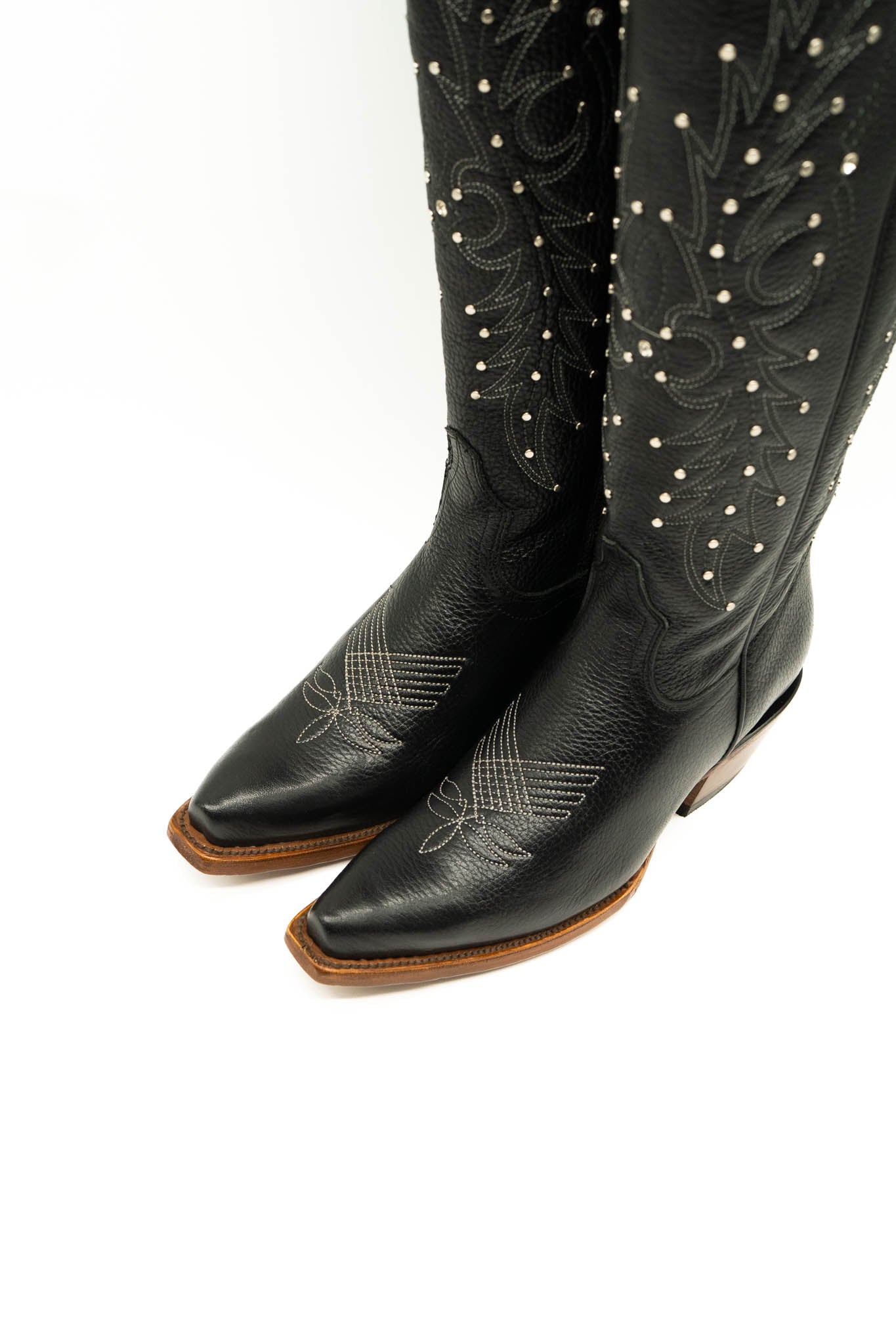 Paulina Snip Toe Tall Cowgirl Boot - Premium Leather, Made in Mexico
