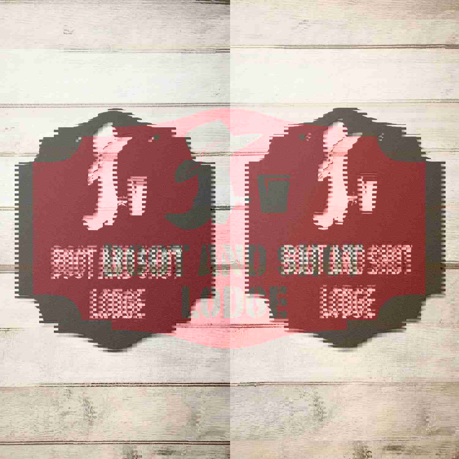 Custom Engraved Steel Art for Lodges, Cabins, and Ranches
