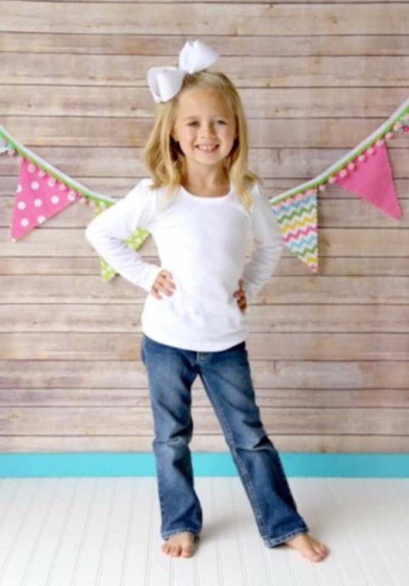 Personalized Girls Rainy Day Embroidered Shirt