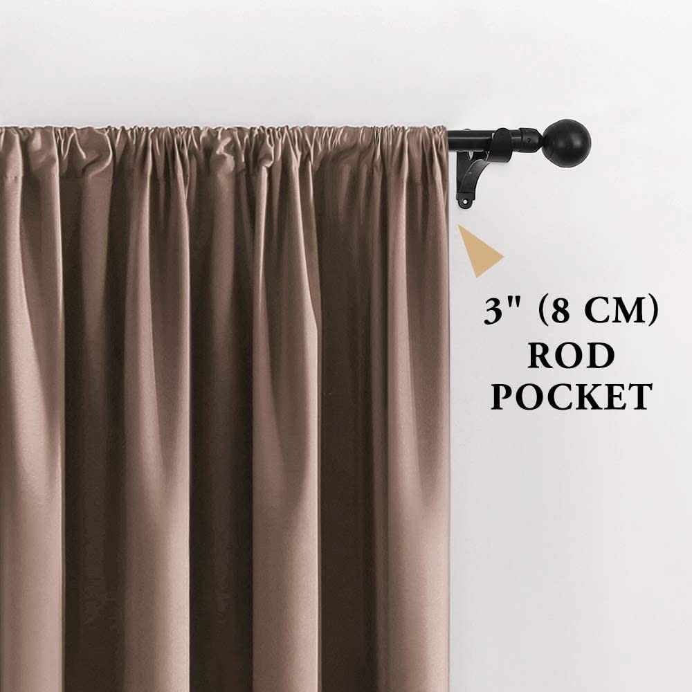 MIULEE Premium 100% Blackout Curtains - Enhance Privacy and Darkness for Bedrooms