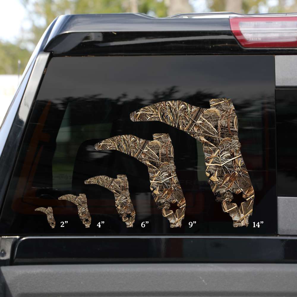 Realtree Camo Florida Cracker Boot Logo Decal