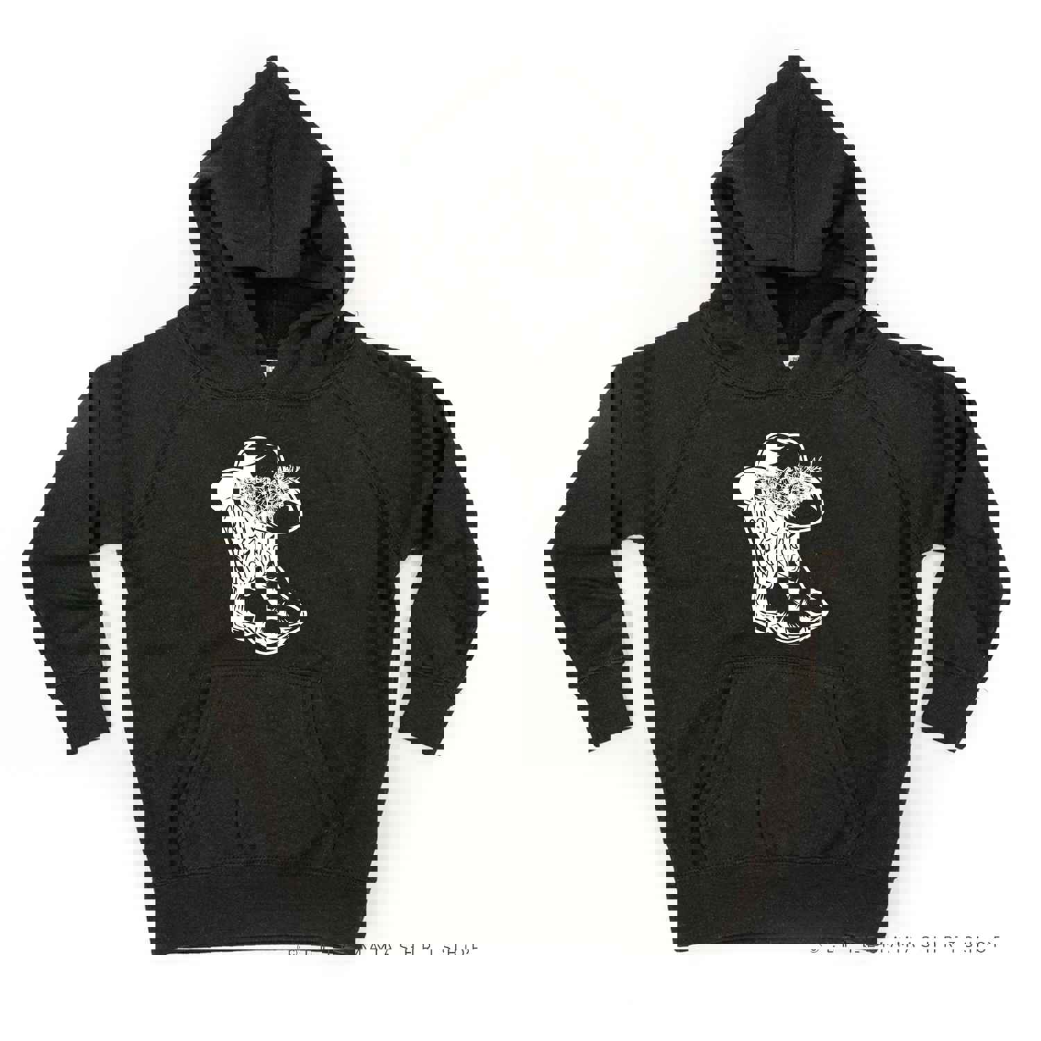 Cowgirl Boots w/ Hat and Flowers - Child Hoodie