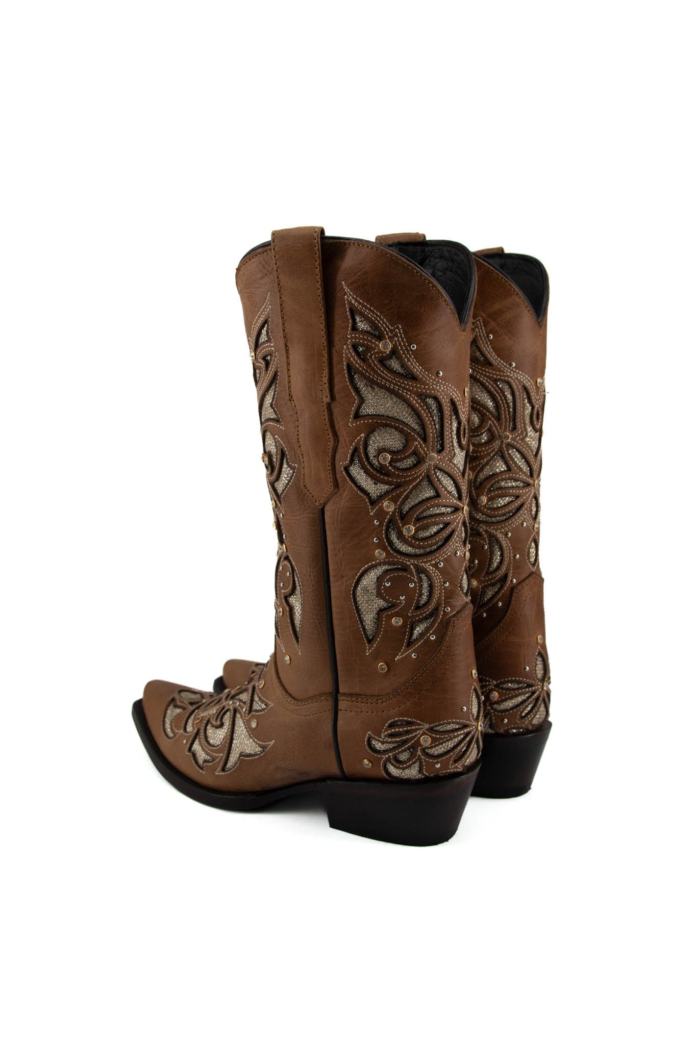 Miranda Snip Toe Cowgirl Boot - Genuine Leather, Made in Mexico