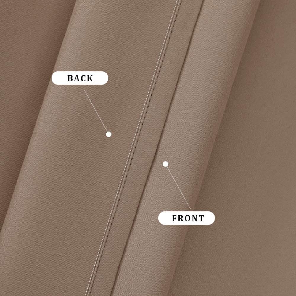 MIULEE Premium 100% Blackout Curtains - Enhance Privacy and Darkness for Bedrooms