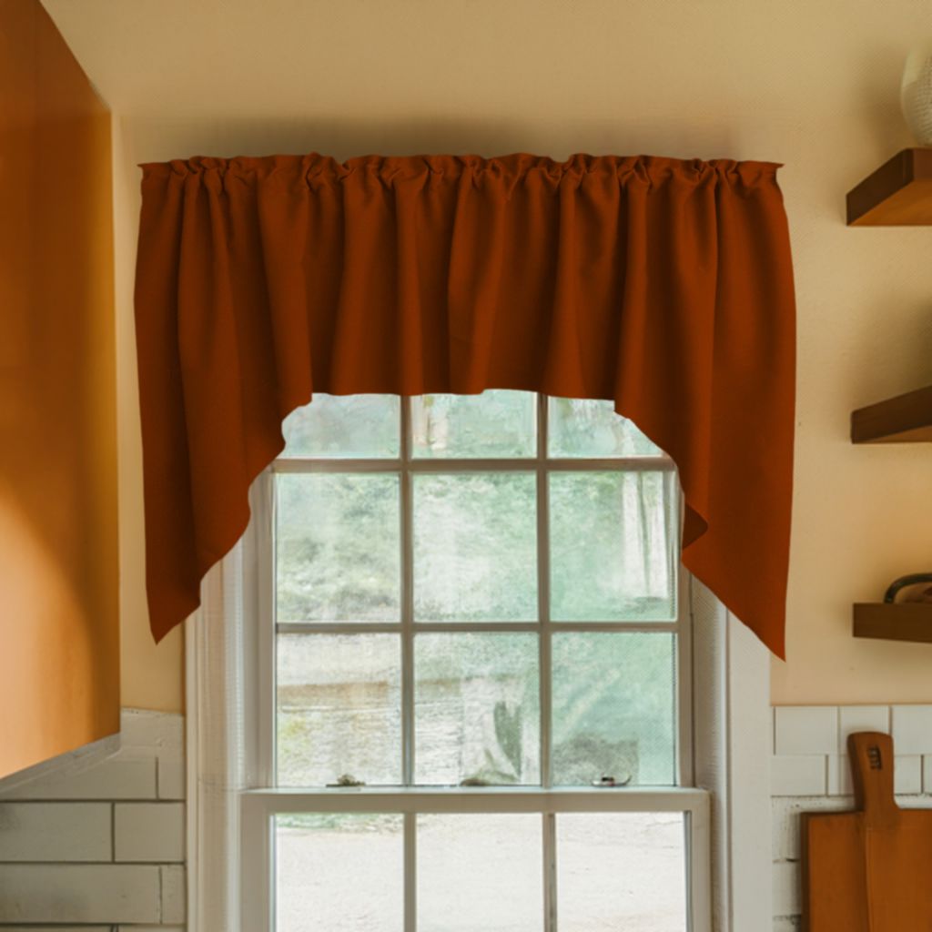 Polyester Poplin Swag Valance Set, 72" Wide x 36" Tall