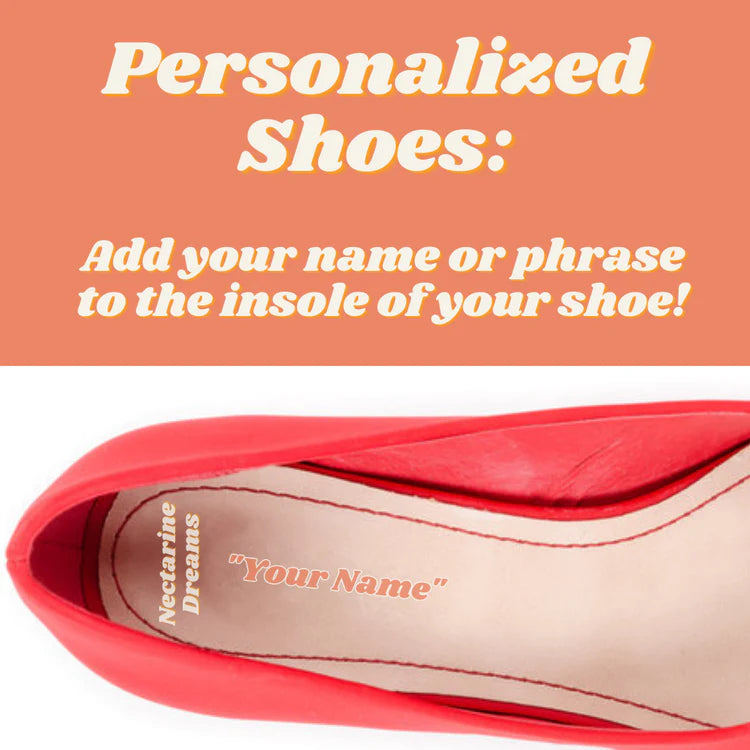 Personalized 70s-Inspired Flower Power Platform Ankle Boots