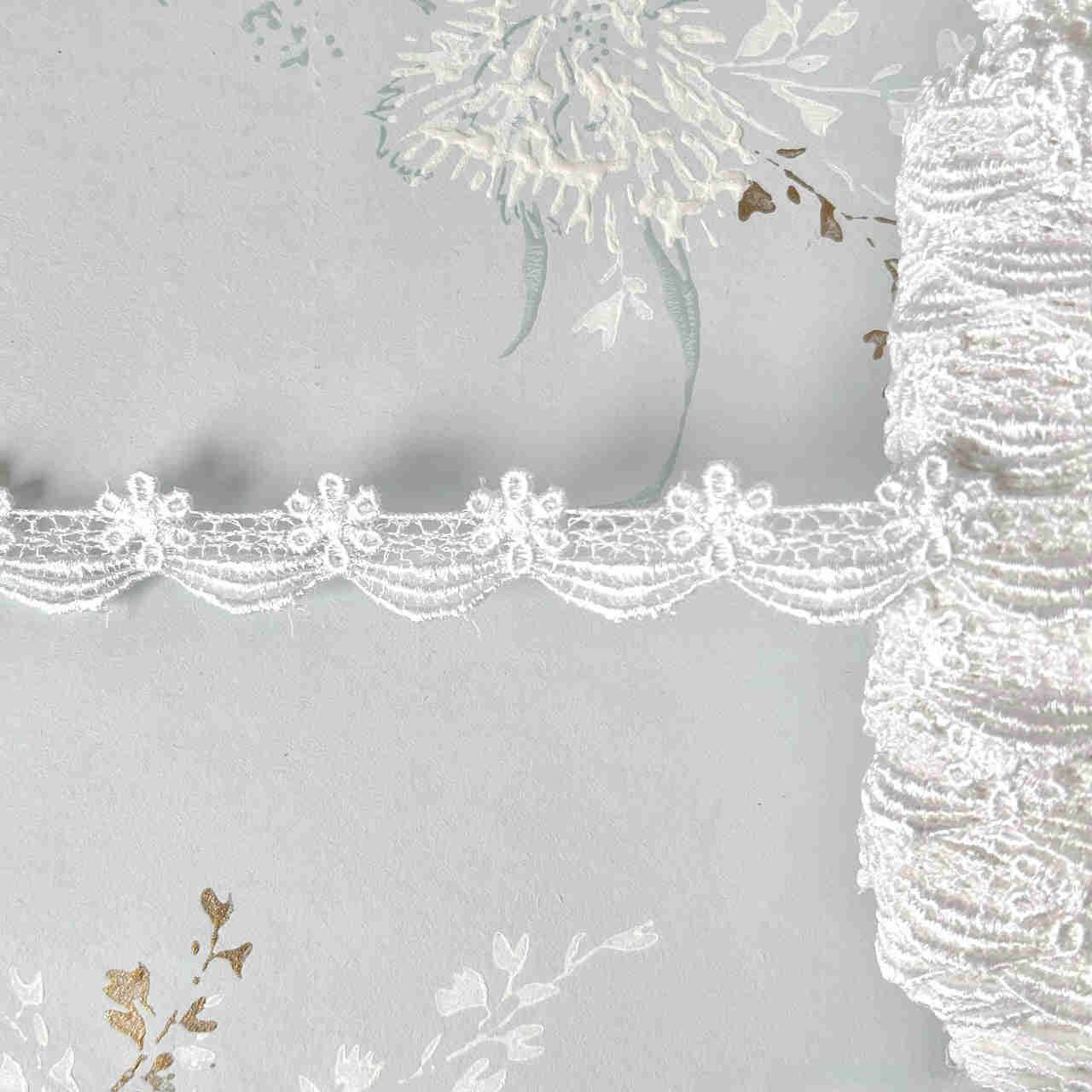 Floral Swag Venice Lace Trim - 2 Elegant Colors