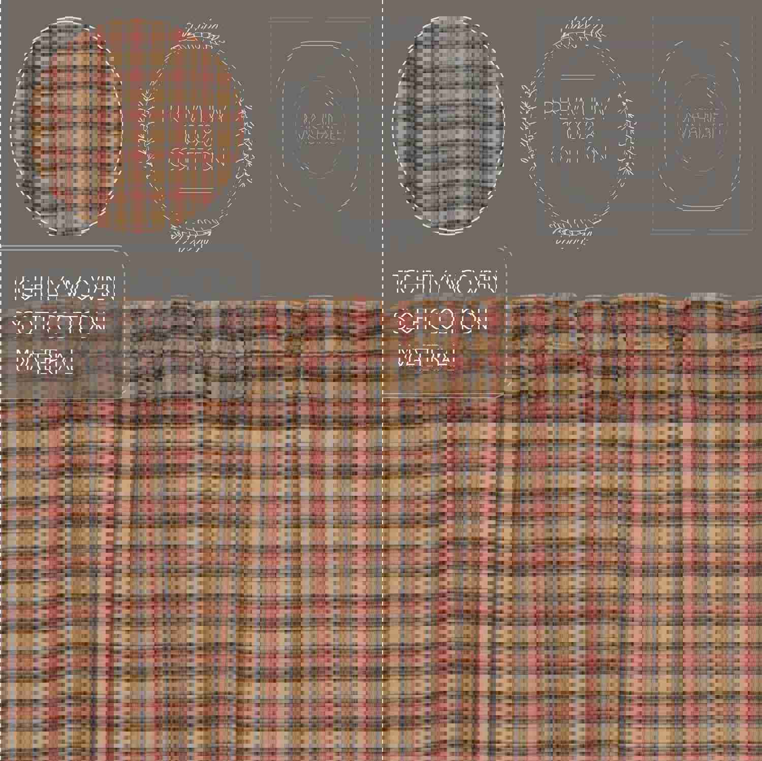 Elegant Rustic Country Style Window Swag Set