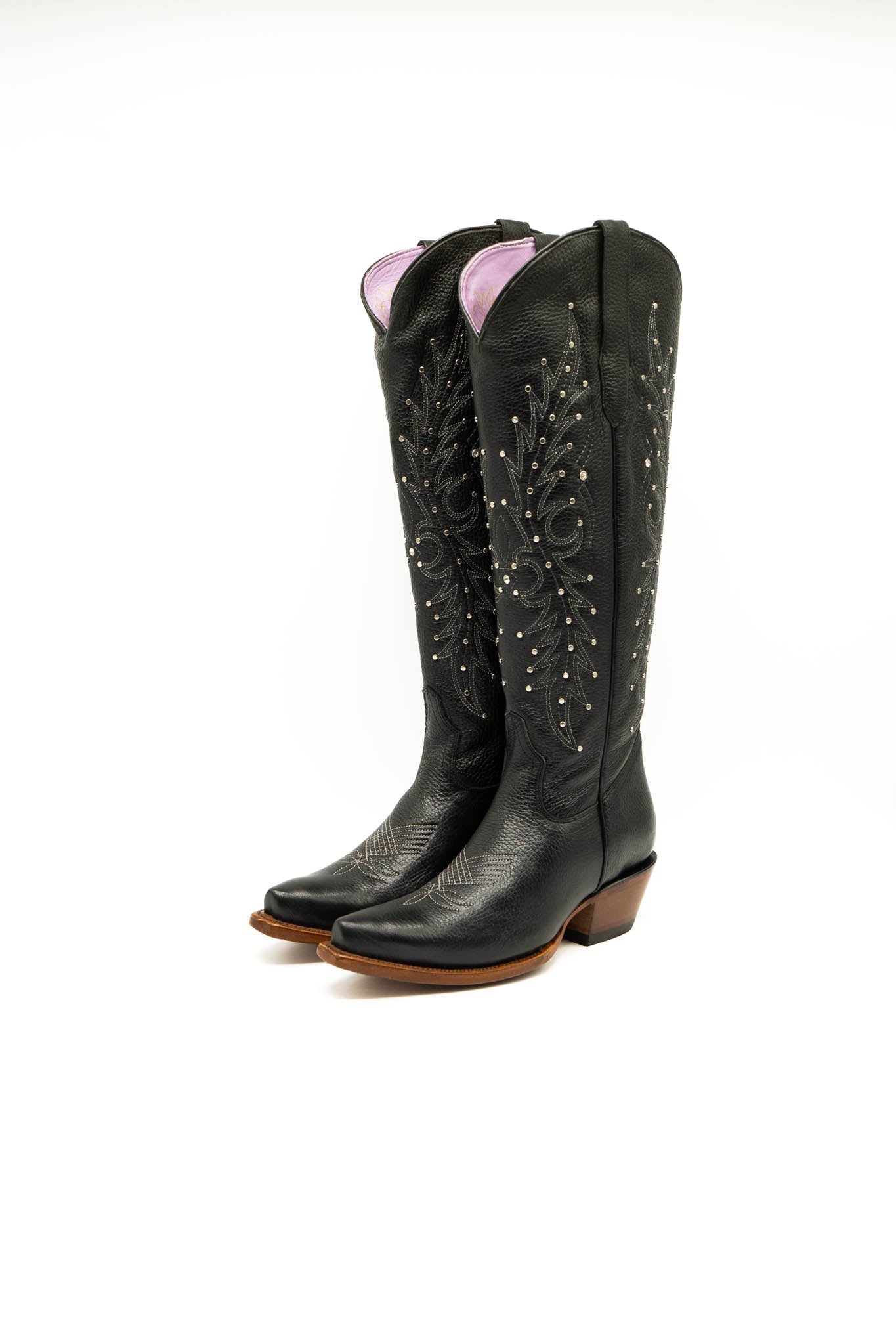 Paulina Snip Toe Tall Cowgirl Boot - Premium Leather, Made in Mexico
