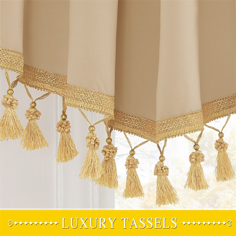 Elegant Window Swag Valances with Rod Pocket for Privacy and Style