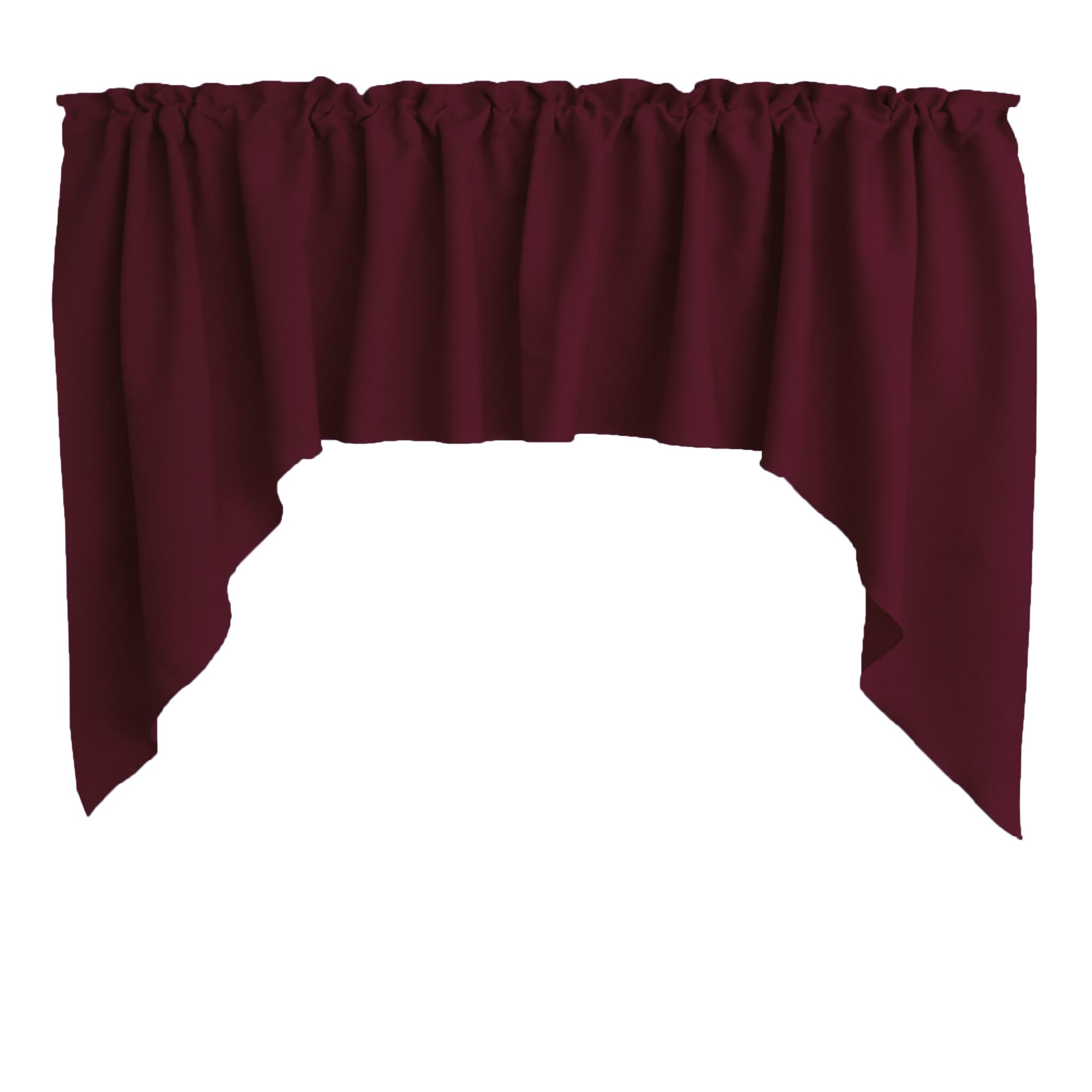 Polyester Poplin Swag Valance Set, 72" Wide x 36" Tall