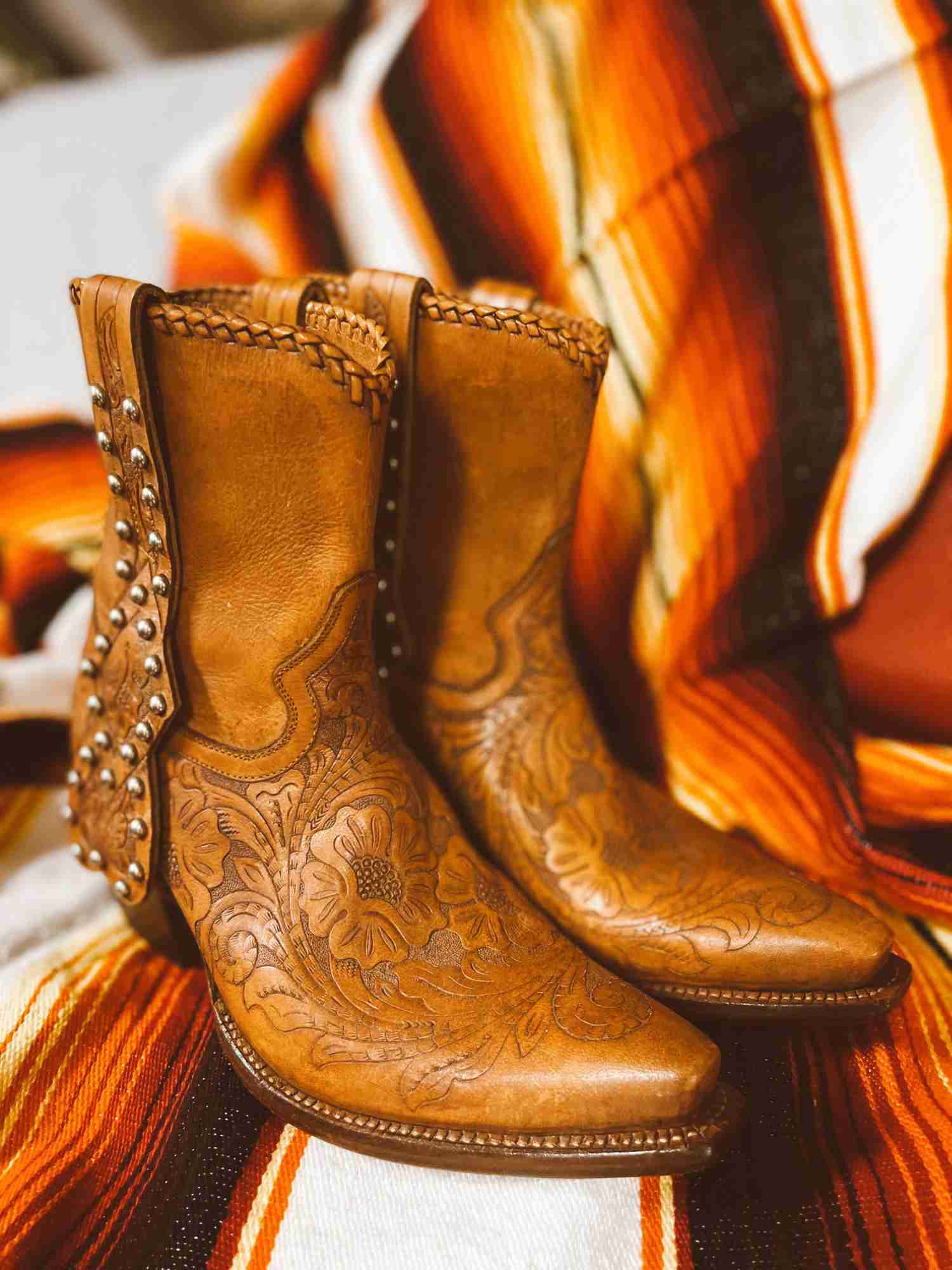 Custom Rocketbuster Cowboy Boots - Size 6.5
