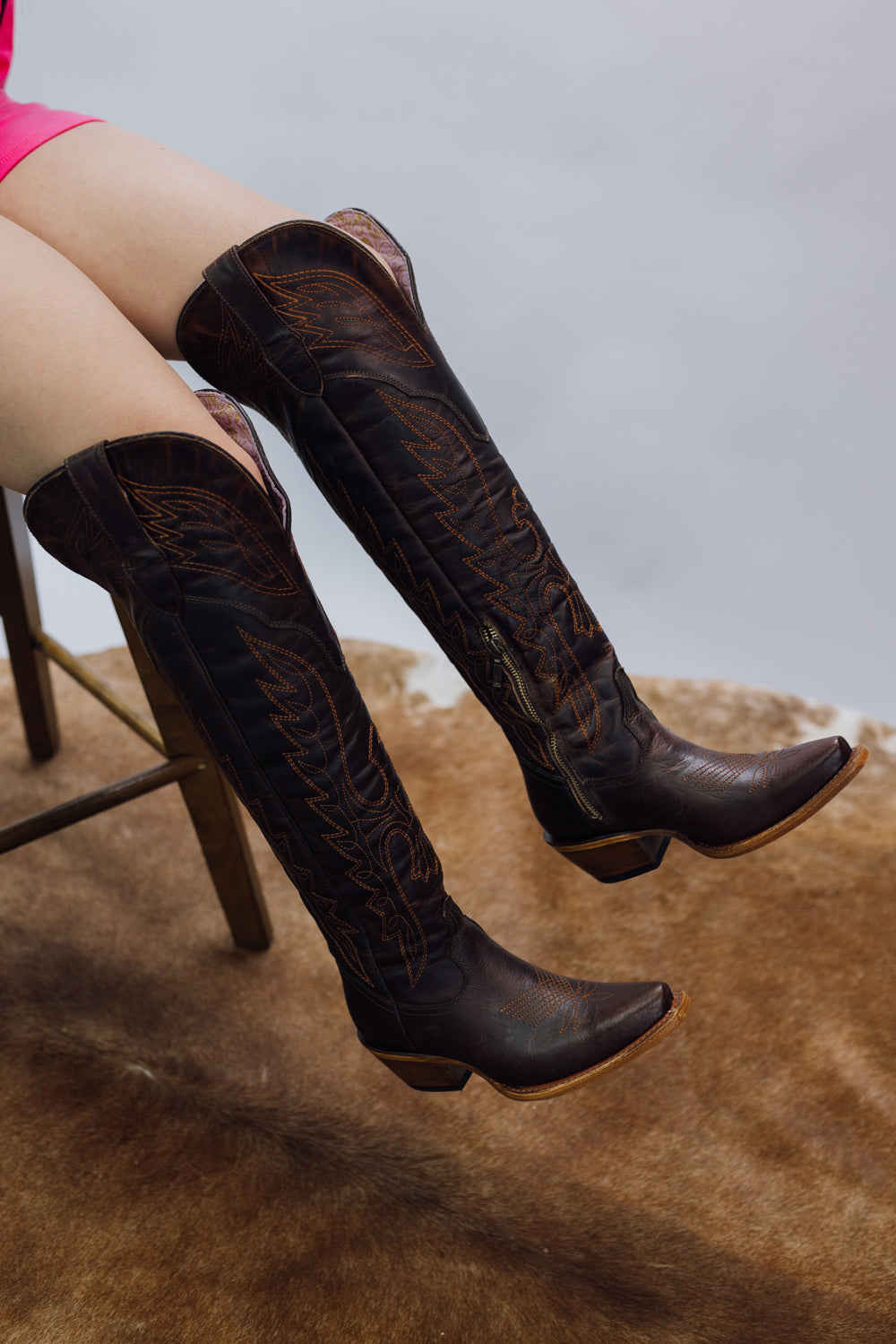 Juany XL Women's Full-Grain Leather Cowgirl Boots
