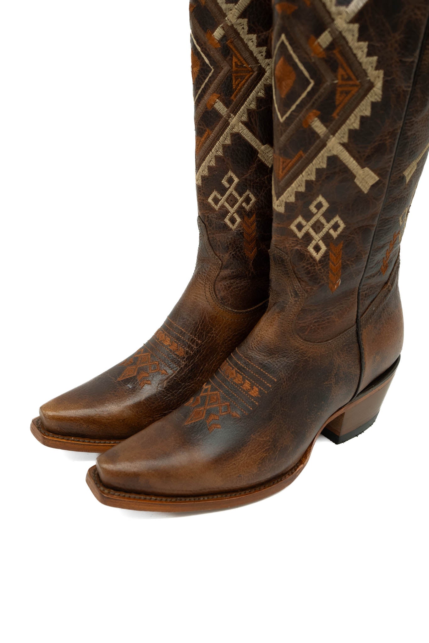 The Itzel Arona Tall Cowgirl Boot - 16" Shaft, Point Toe