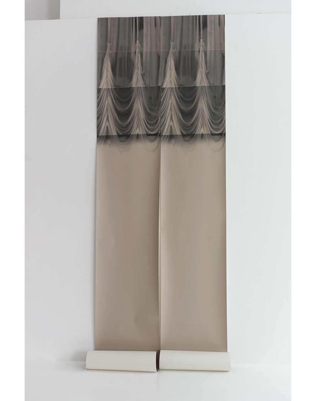 Deborah Bowness Ceiling Swag Wallpaper, Grey