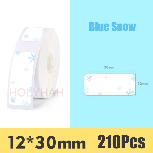 Festive Christmas Thermal Label Stickers - Limited Edition