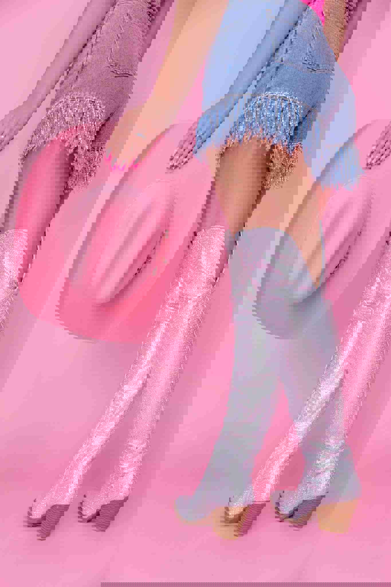 Glittery Malibu XL Cowgirl Boots