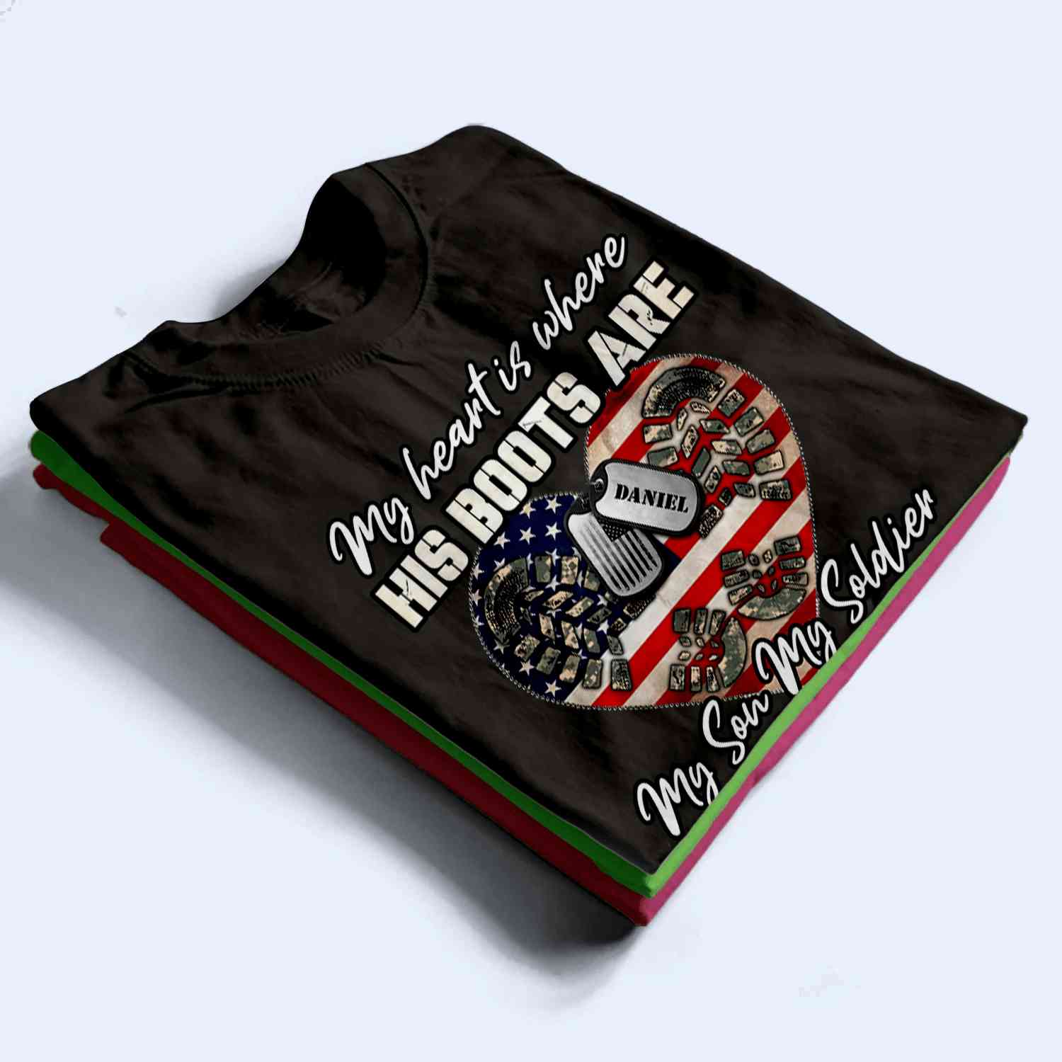 Personalized US Army Dog Tag T-Shirt - A Tribute to Heroes