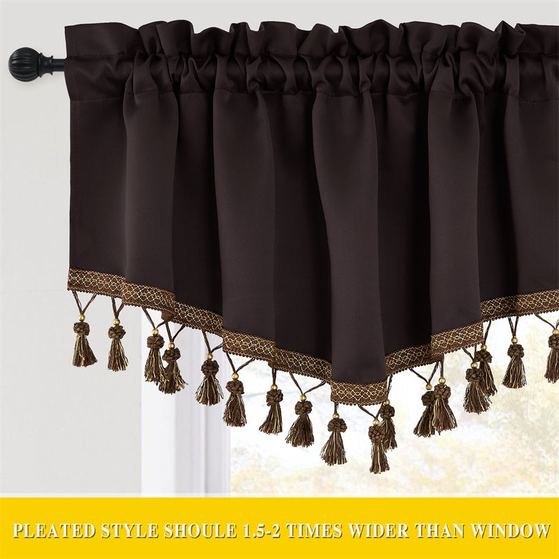 Elegant Window Swag Valances with Rod Pocket for Privacy and Style