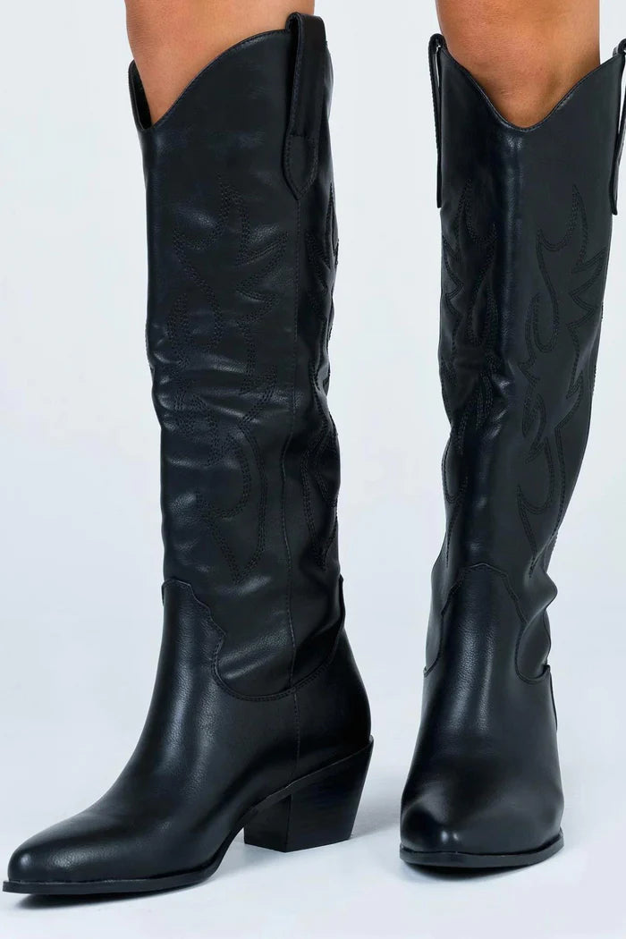 Billini Urson Cowgirl Boots - Black